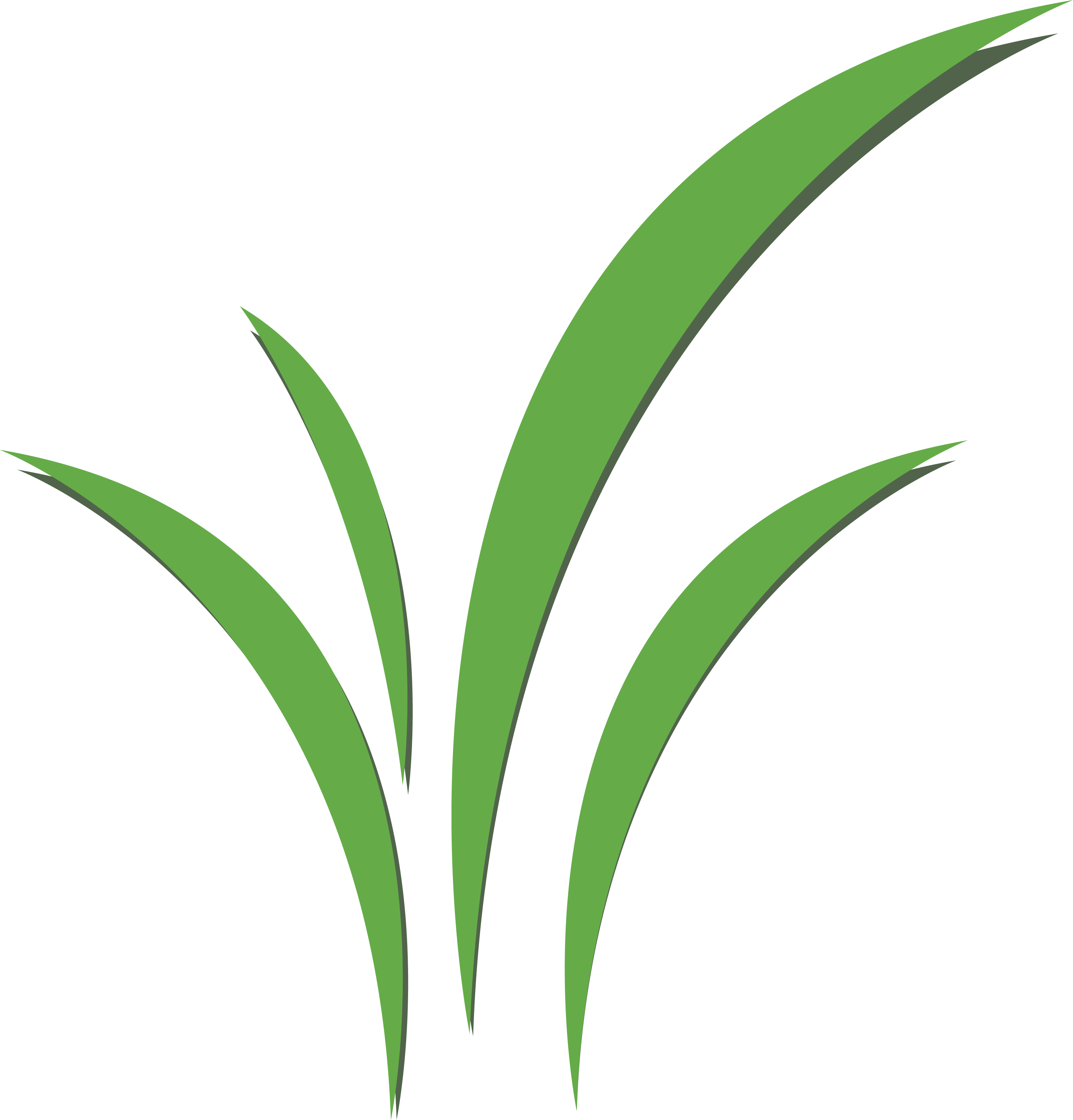 simple graphic of four blades of green grass